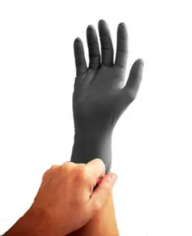 Black Vinyl Gloves, (100/Box)