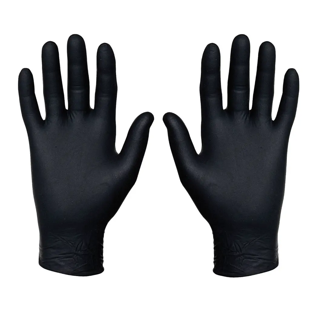 Black Nitrile Gloves, (100/Box)
