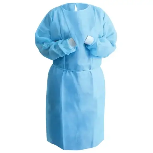 Blue Disposable Isolation Gowns 10/bag