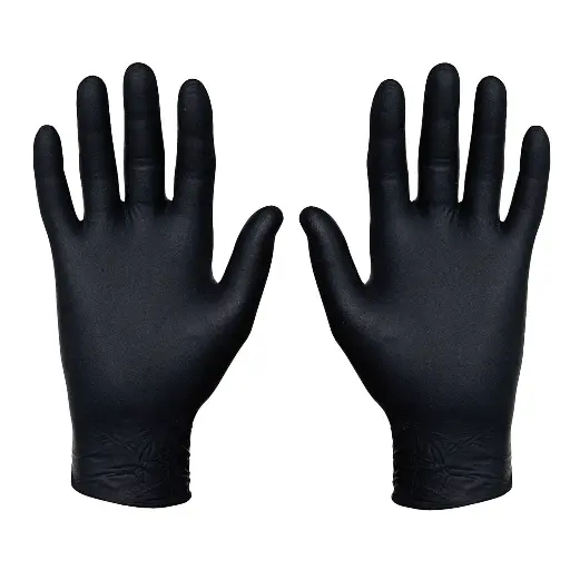 Black Nitrile Gloves, (100/Box)